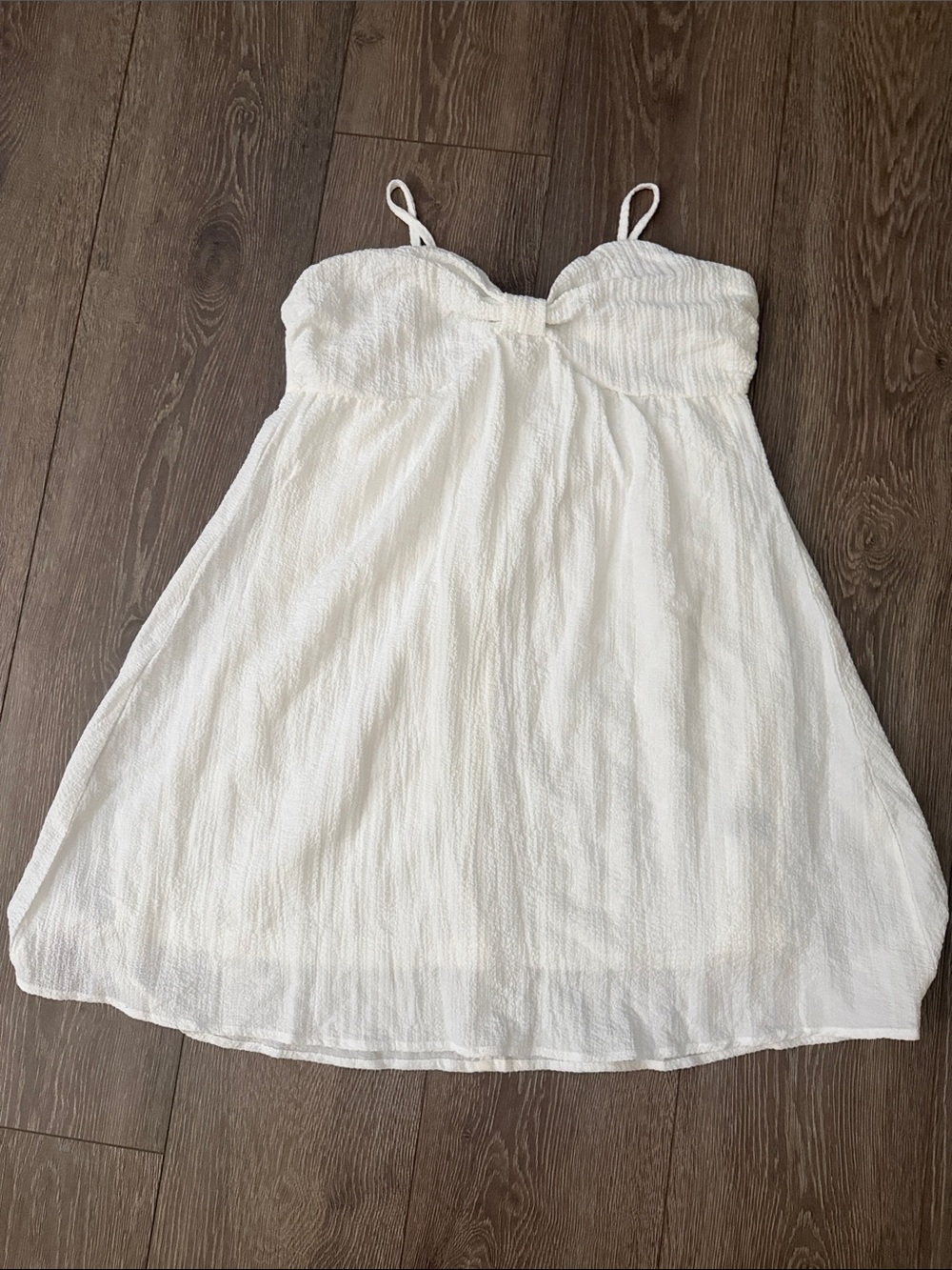 White Strapless Summer Sundress